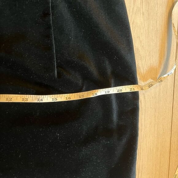 Vintage 90s Laura Ashley black velvet dress embroidery - Picture 12 of 13
